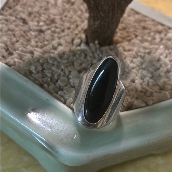 925 Ring with Black onyx